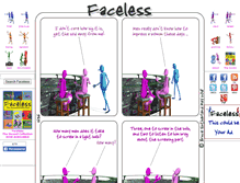 Tablet Screenshot of faceless.co.za